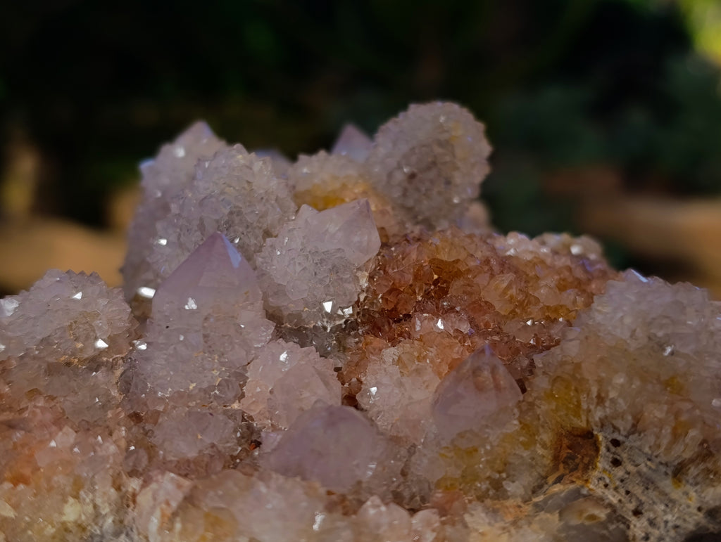 Natural Hematoid and Amethyst Spirit Quartz Clusters x 2 From South Africa - Toprock Gemstones and Minerals 