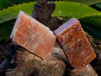Natural Sunset Orange Calcite Specimens x 24 From Spitzkop, Namibia - Toprock Gemstones and Minerals 