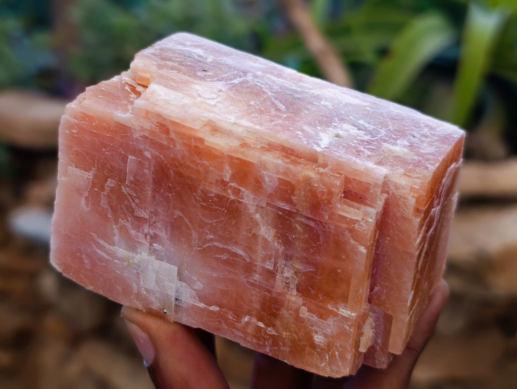 Natural Sunset Orange Calcite Specimens x 6 From Spitzkop, Namibia - Toprock Gemstones and Minerals 