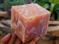 Natural Sunset Orange Calcite Specimens x 6 From Spitzkop, Namibia - Toprock Gemstones and Minerals 
