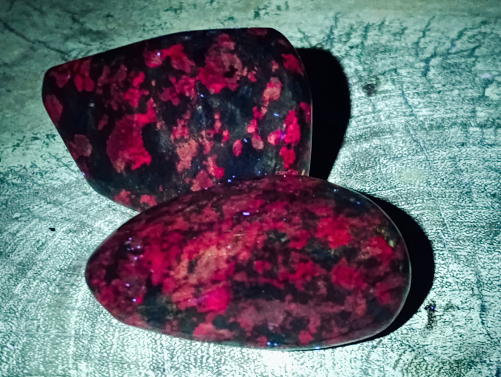 Polished Ruby Corundum In Chrome Verdite Free Forms x 6 From Zimbabwe - Toprock Gemstones and Minerals 