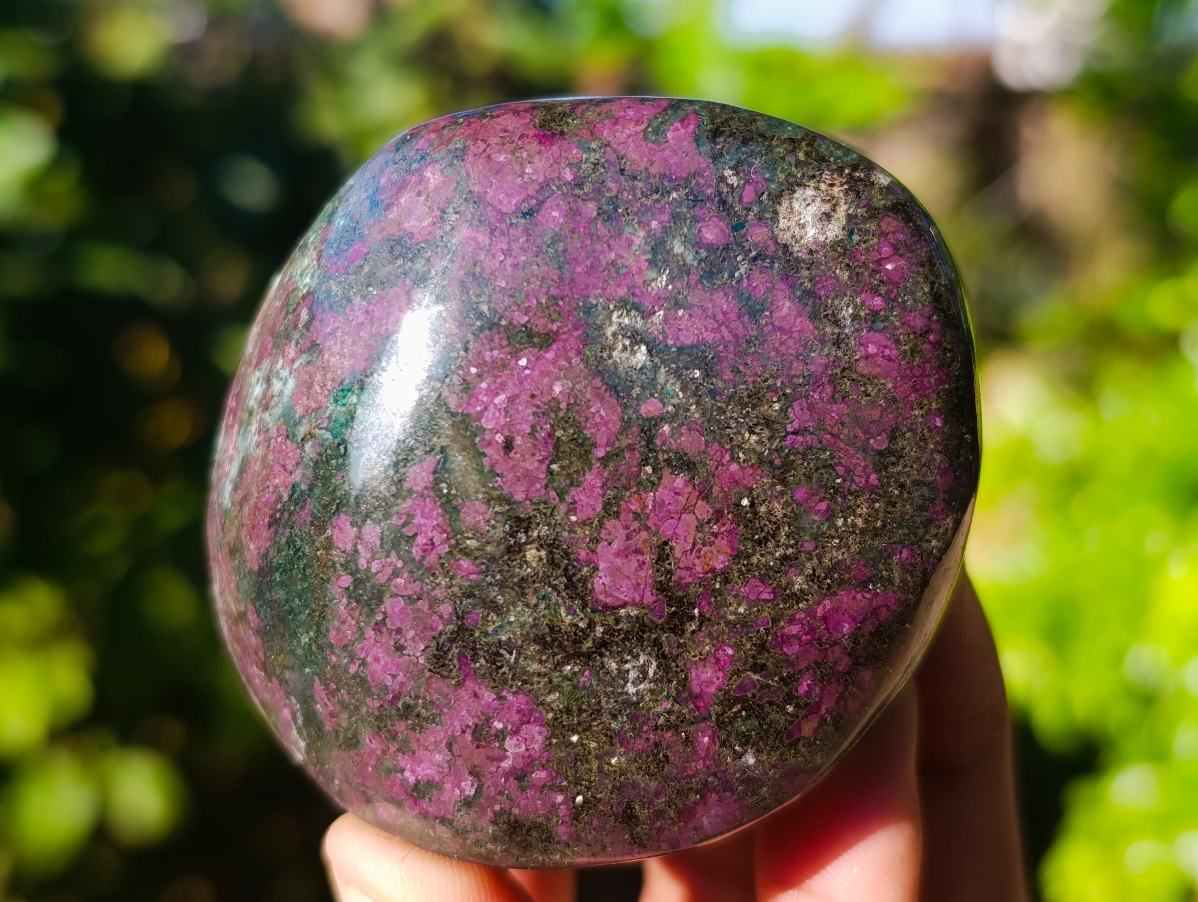 Polished Ruby Corundum In Chrome Verdite Free Forms x 6 From Zimbabwe - Toprock Gemstones and Minerals 