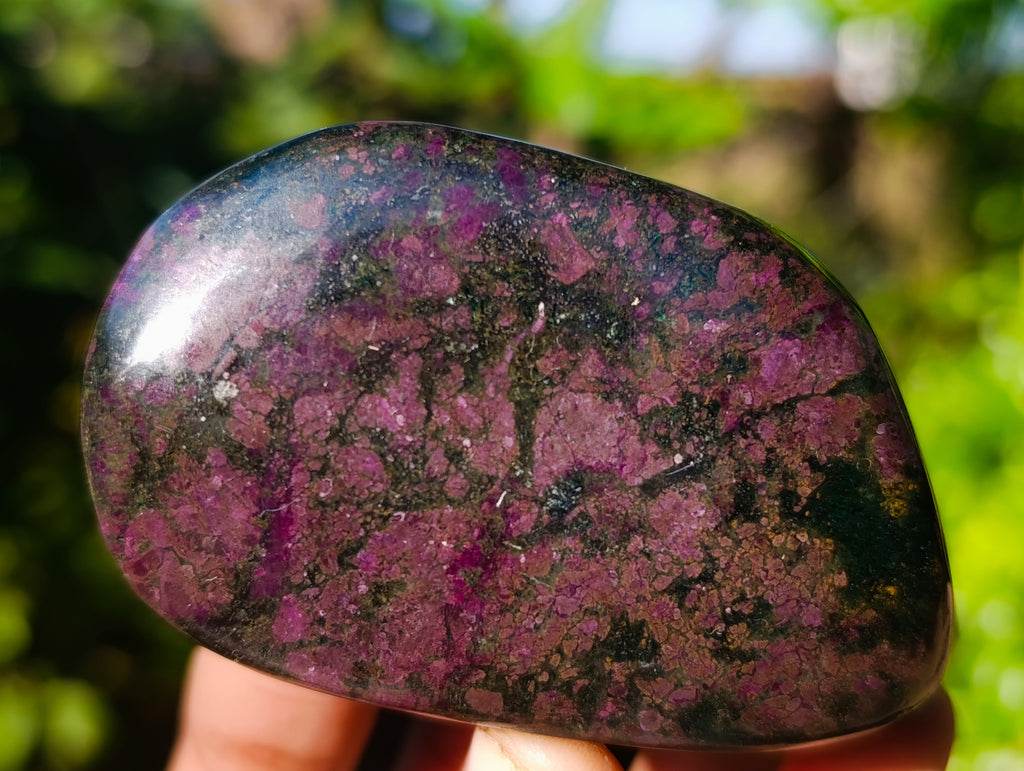 Polished Ruby Corundum In Chrome Verdite Free Forms x 6 From Zimbabwe - Toprock Gemstones and Minerals 