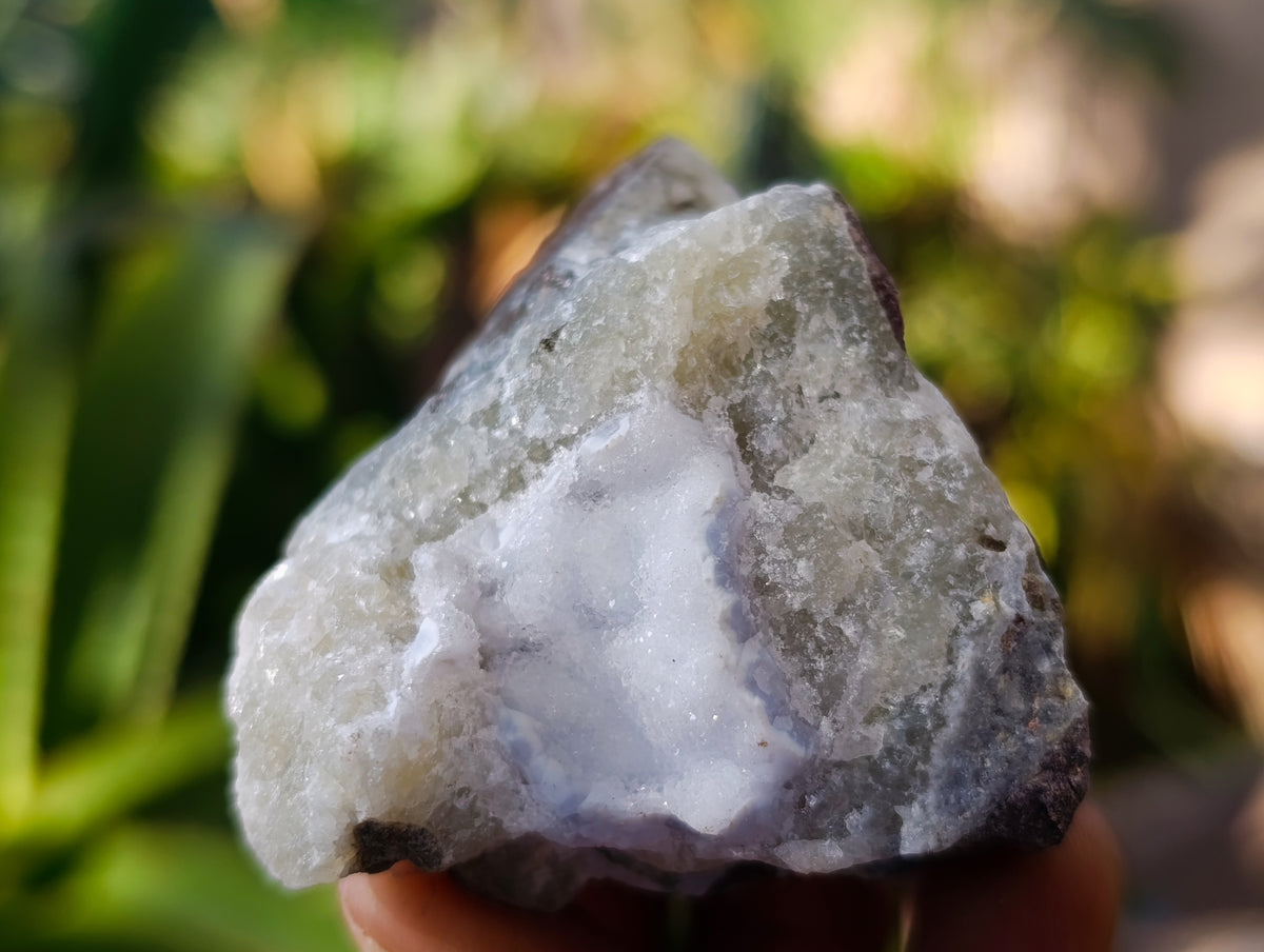Natural Blue Lace Agate Geode Specimens x 24 From Nsanje, Malawi - Toprock Gemstones and Minerals 