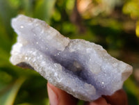 Natural Blue Lace Agate Geode Specimens x 24 From Nsanje, Malawi
