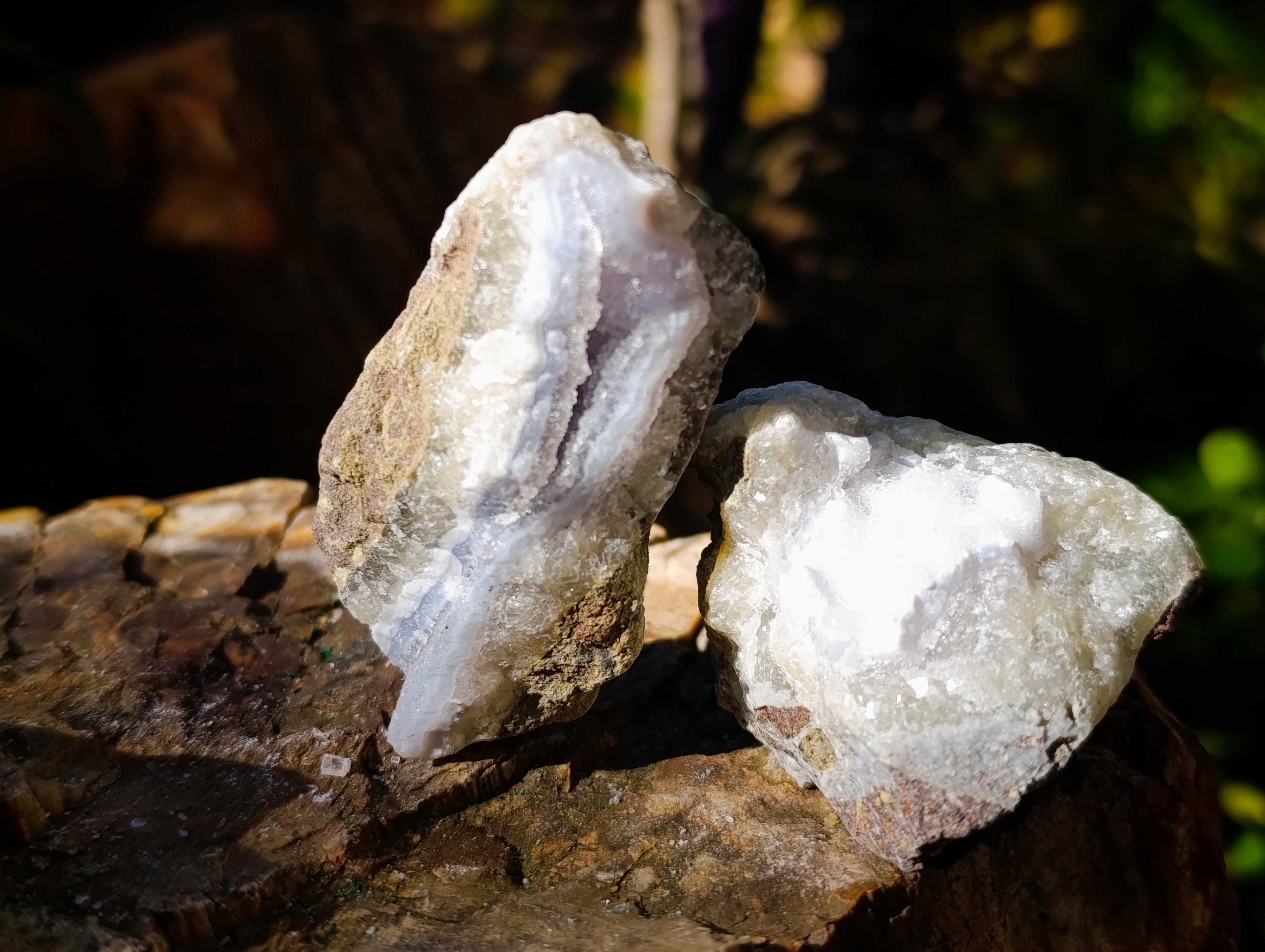 Natural Blue Lace Agate Geode Specimens x 24 From Nsanje, Malawi - Toprock Gemstones and Minerals 