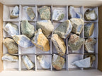 Natural Blue Lace Agate Geode Specimens x 24 From Nsanje, Malawi - Toprock Gemstones and Minerals 