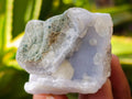Natural Blue Lace Agate Geode Specimens x 24 From Nsanje, Malawi - Toprock Gemstones and Minerals 