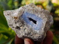 Natural Blue Lace Agate Geode Specimens x 24 From Nsanje, Malawi
