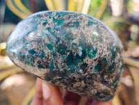 Polished Emerald Mica In Matrix Standing Free Forms x 4 From Mutoko, Zimbabwe - Toprock Gemstones and Minerals 