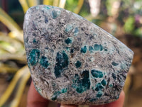 Polished Emerald Mica In Matrix Standing Free Forms x 4 From Mutoko, Zimbabwe - Toprock Gemstones and Minerals 