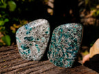 Polished Emerald Mica In Matrix Standing Free Forms x 4 From Mutoko, Zimbabwe - Toprock Gemstones and Minerals 