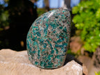 Polished Emerald Mica In Matrix Standing Free Forms x 4 From Mutoko, Zimbabwe - Toprock Gemstones and Minerals 