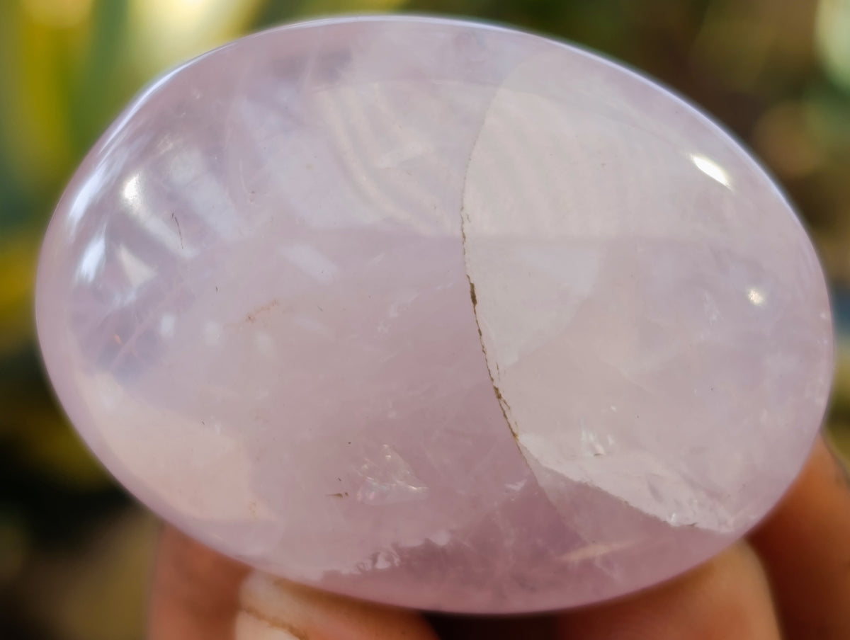 Polished Rose Quartz Palm Stones x 35 From Ambatondrazaka, Madagascar - Toprock Gemstones and Minerals 