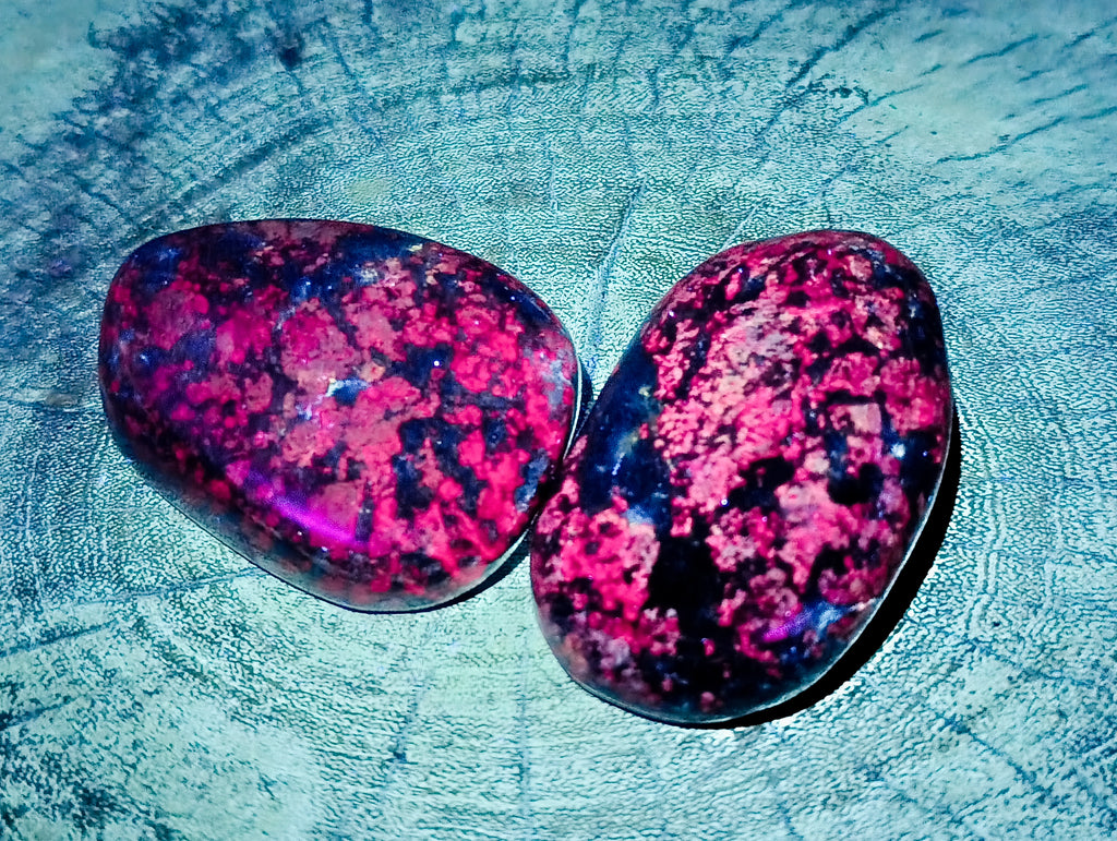 Polished Ruby Corundum In Chrome Verdite Free Forms x 6 From Zimbabwe - Toprock Gemstones and Minerals 