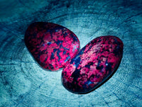Polished Ruby Corundum In Chrome Verdite Free Forms x 6 From Zimbabwe