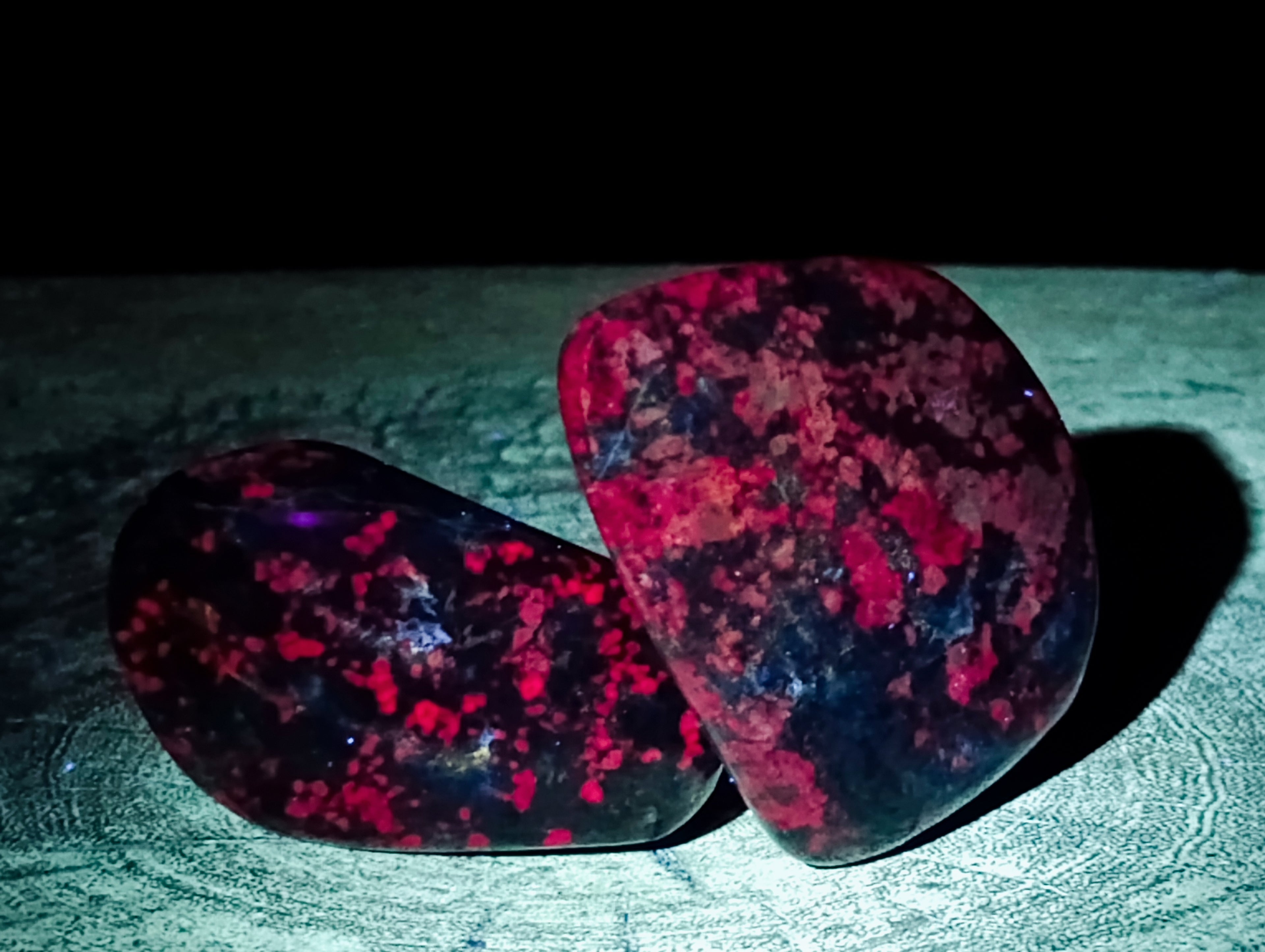 Polished Ruby Corundum In Chrome Verdite Free Forms x 6 From Zimbabwe - Toprock Gemstones and Minerals 
