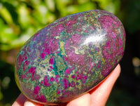 Polished Ruby Corundum In Chrome Verdite Free Forms x 6 From Zimbabwe