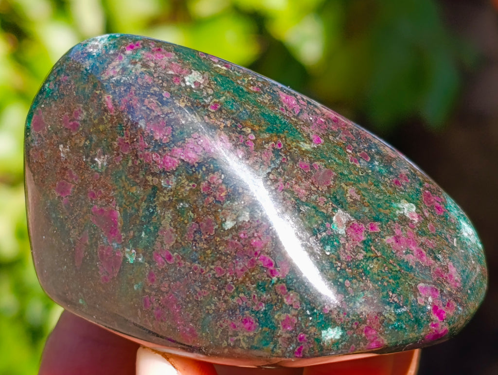 Polished Ruby Corundum In Chrome Verdite Free Forms x 6 From Zimbabwe - Toprock Gemstones and Minerals 