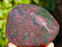 Polished Ruby Corundum In Chrome Verdite Free Forms x 6 From Zimbabwe