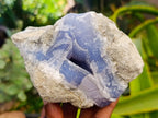 Natural Blue Lace Agate Geode Specimens x 3 From Nsanje, Malawi - Toprock Gemstones and Minerals 