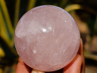 Polished Gemmy Star Rose Quartz Spheres x 6 From Ambatondrazaka, Madagascar