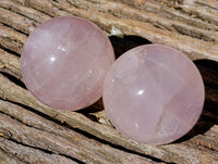 Polished Gemmy Star Rose Quartz Spheres x 6 From Ambatondrazaka, Madagascar