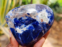 Polished Sodalite Standing Free Forms x 4 From Kunene River, Namibia