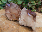 Natural Red Hematoid Quartz Clusters x 3 From Karoi, Zimbabwe - Toprock Gemstones and Minerals 