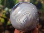 Polished Banded Agate Spheres x 5 From Madagascar - Toprock Gemstones and Minerals 