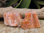 Natural Rhombohedral Sunset Orange Calcite Specimens x 12 From Spitzkop, Namibia - Toprock Gemstones and Minerals 