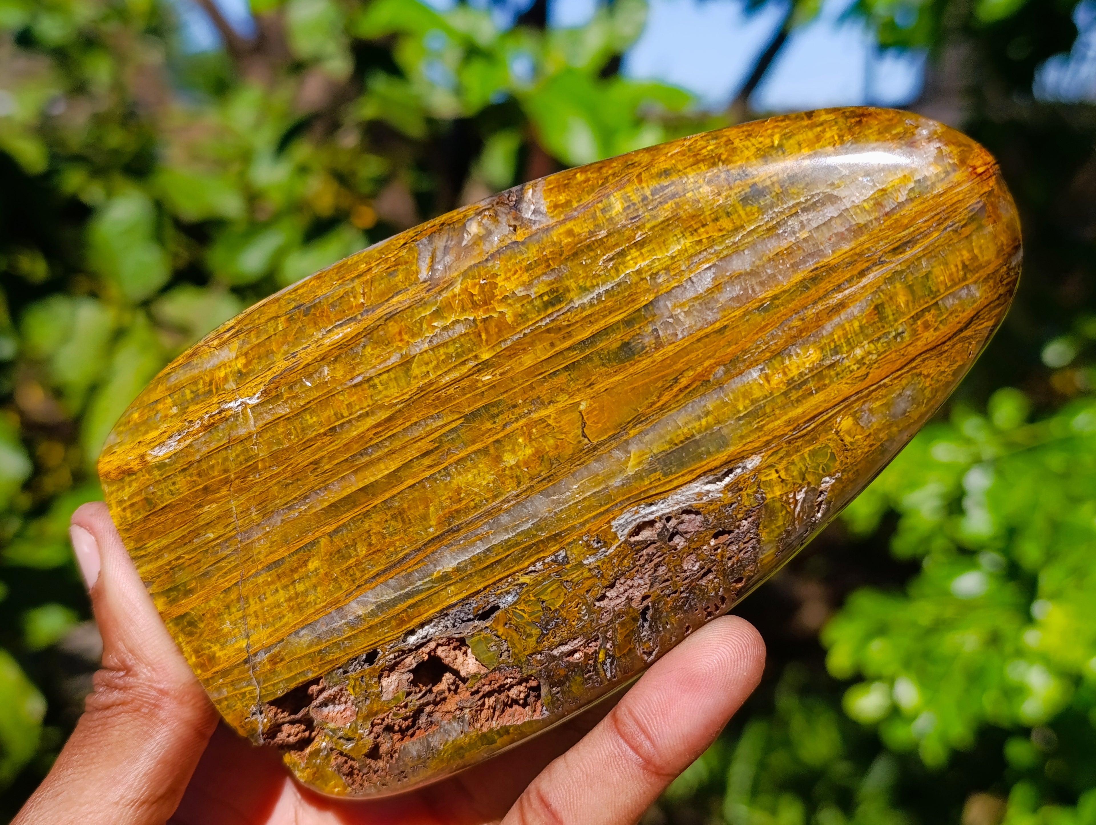 Polished Neolite Standing Free Forms x 3 From Prieska, South Africa - Toprock Gemstones and Minerals 