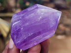 Polished Window Amethyst Quartz Points x 12 From Akansobe, Madagascar - Toprock Gemstones and Minerals 