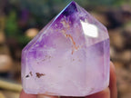 Polished Window Amethyst Quartz Points x 12 From Akansobe, Madagascar - Toprock Gemstones and Minerals 