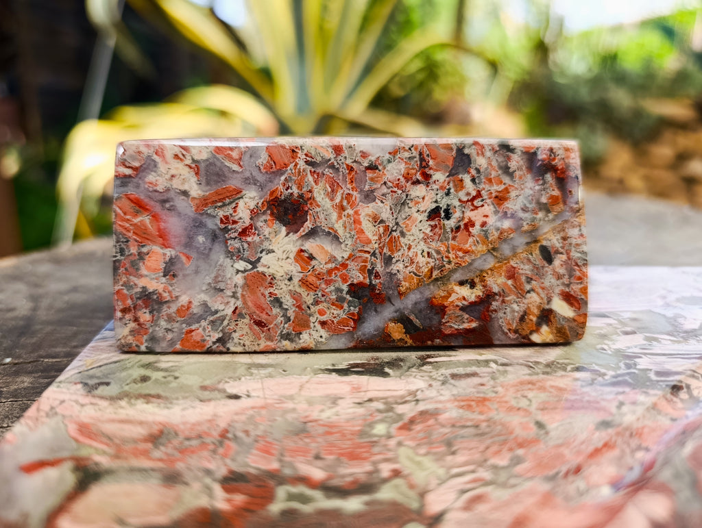 Polished Brecciated Red Jasper Desk Set - Sold Per Item - From South Africa - Toprock Gemstones and Minerals 