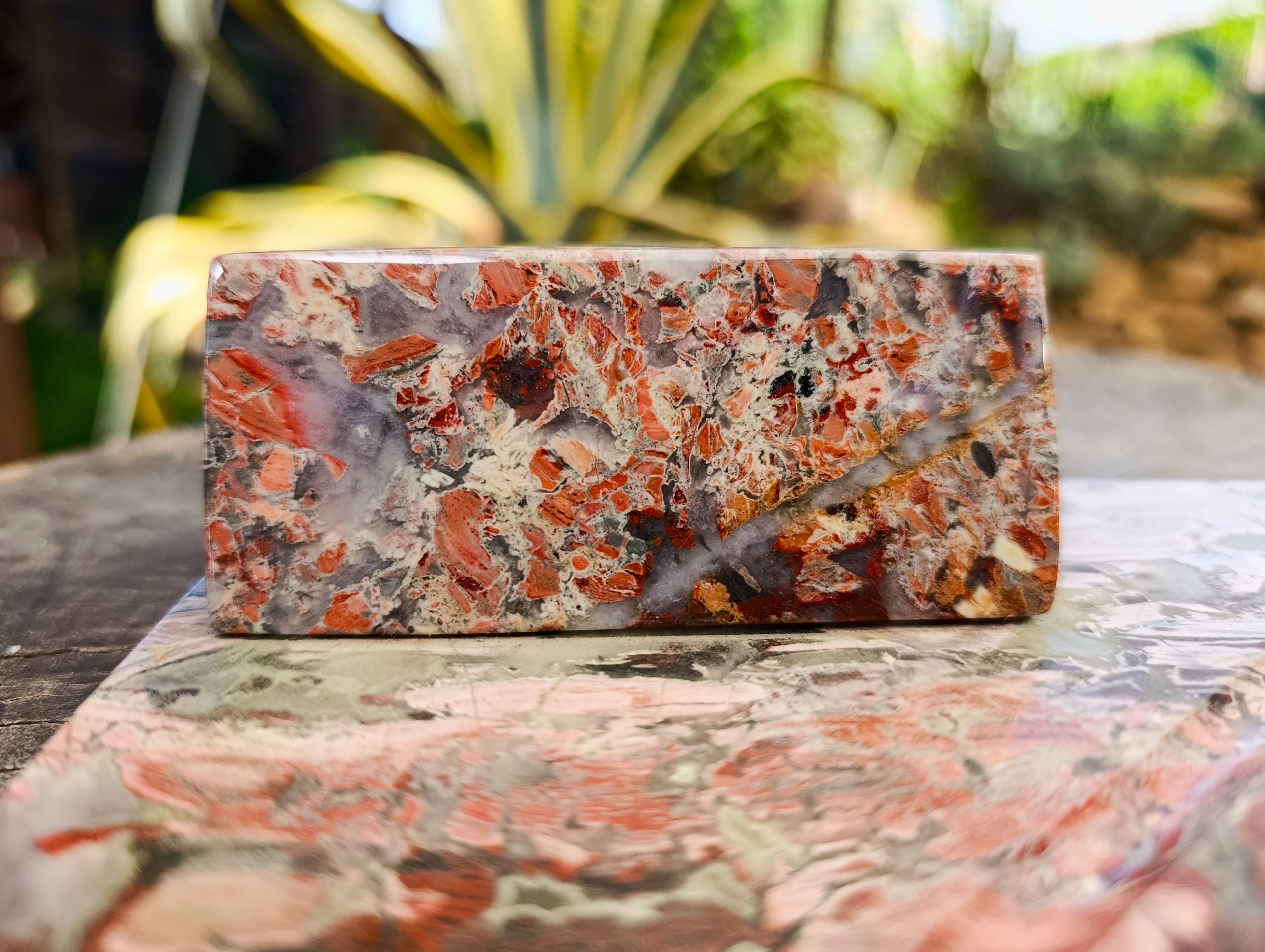 Polished Brecciated Red Jasper Desk Set - Sold Per Item - From South Africa - Toprock Gemstones and Minerals 