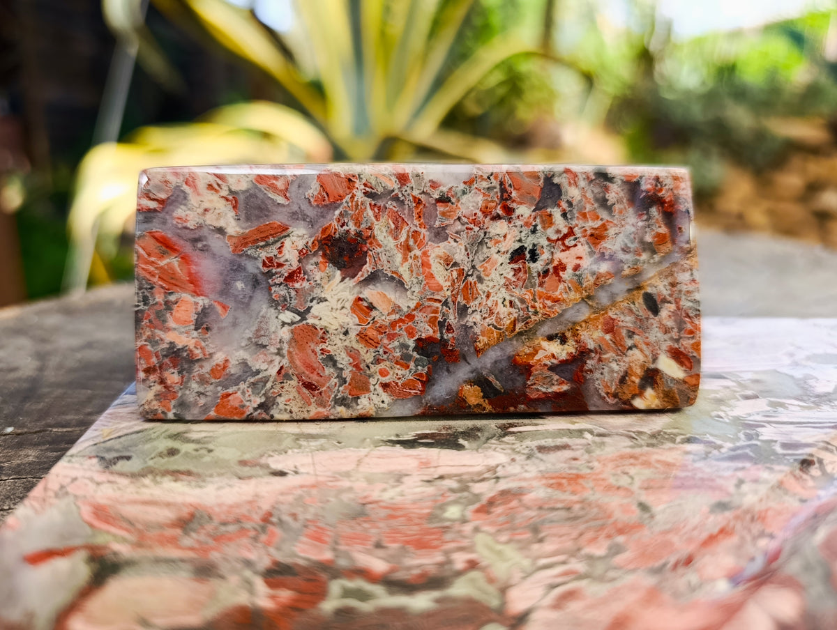 Polished Brecciated Red Jasper Desk Set - Sold Per Item - From South Africa - Toprock Gemstones and Minerals 