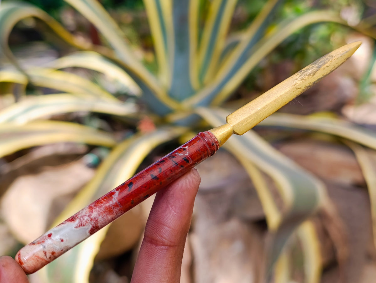 Polished Brecciated Red Jasper Desk Set - Sold Per Item - From South Africa - Toprock Gemstones and Minerals 