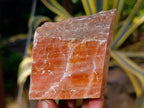 Natural Rhombohedral Sunset Orange Calcite Specimens x 6 From Spitzkop, Namibia - Toprock Gemstones and Minerals 