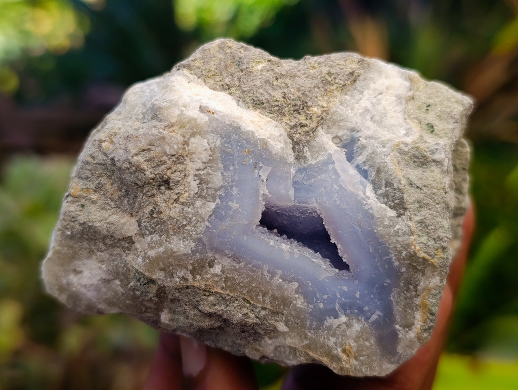 Natural Blue Lace Agate Geodes x 12 From Nsanje, Malawi - Toprock Gemstones and Minerals 