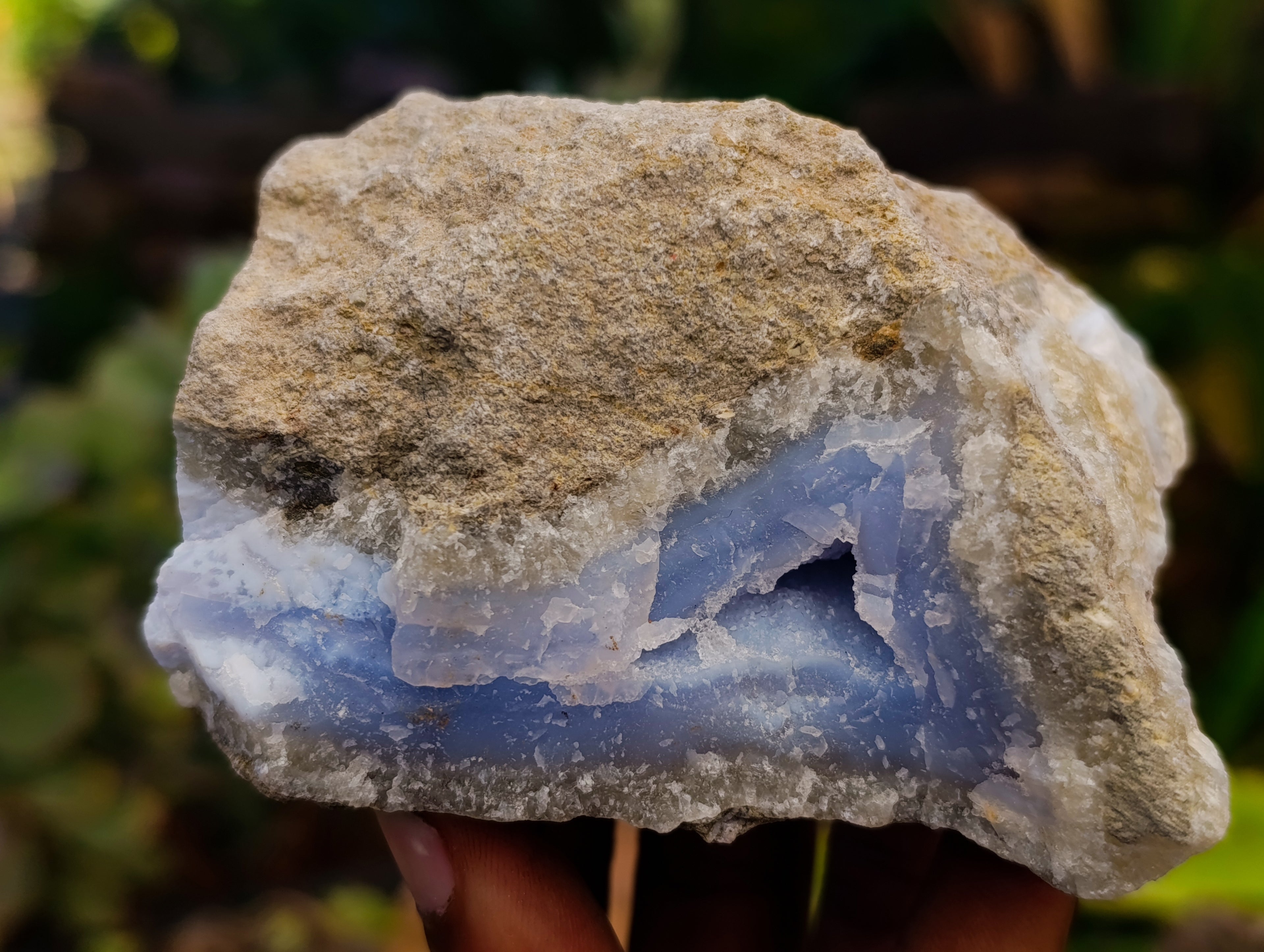Natural Blue Lace Agate Geodes x 12 From Nsanje, Malawi - Toprock Gemstones and Minerals 