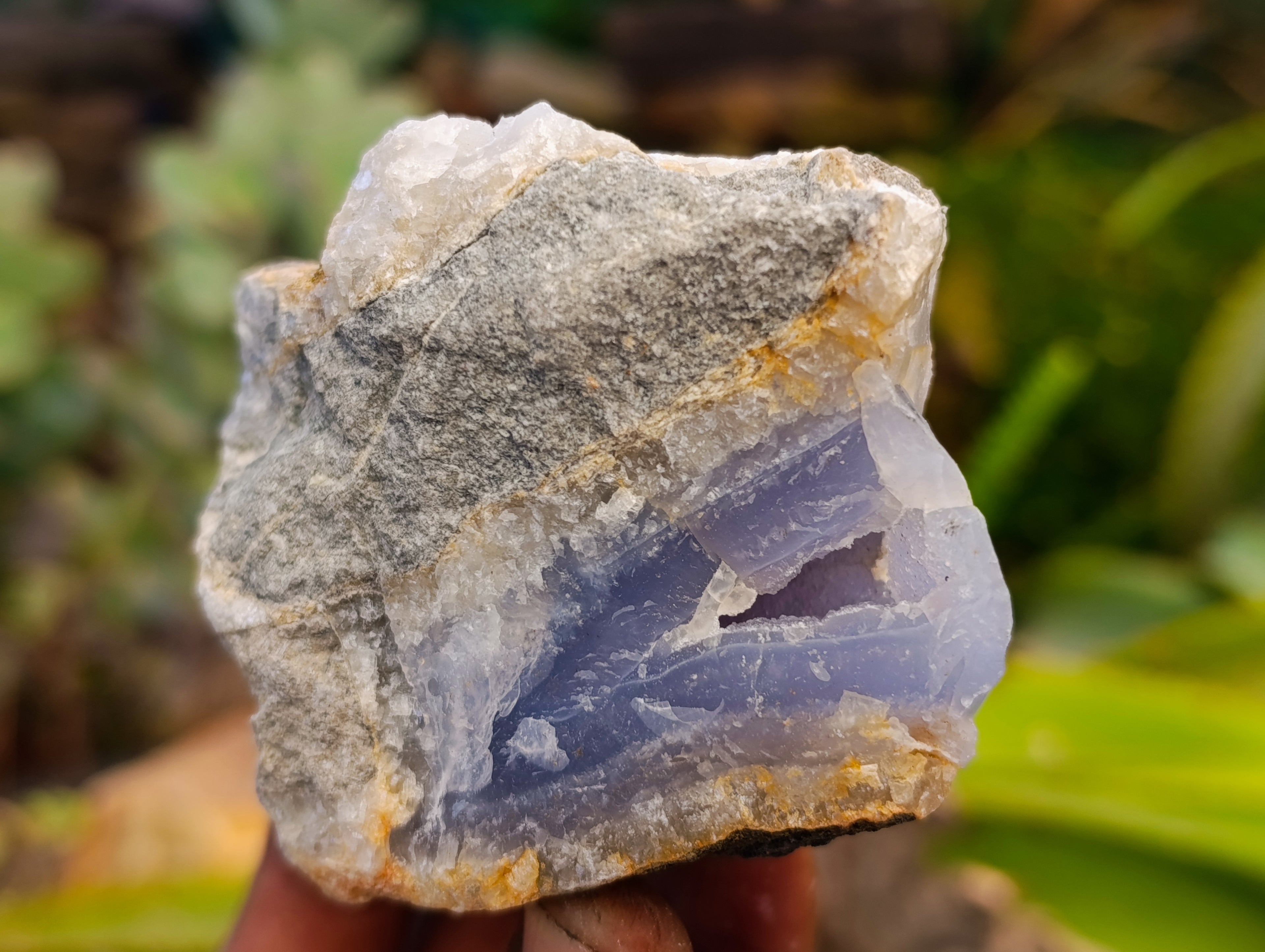 Natural Blue Lace Agate Geodes x 12 From Nsanje, Malawi - Toprock Gemstones and Minerals 