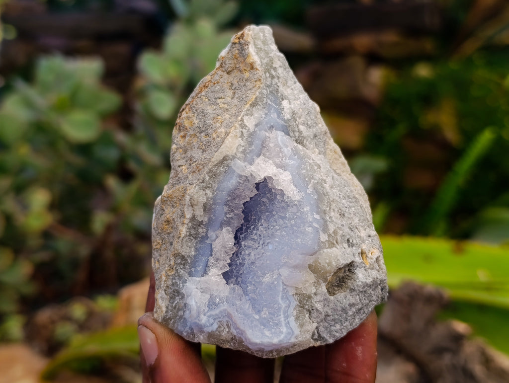 Natural Blue Lace Agate Geodes x 12 From Nsanje, Malawi - Toprock Gemstones and Minerals 