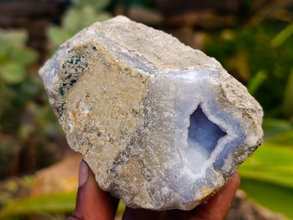 Natural Blue Lace Agate Geodes x 12 From Nsanje, Malawi - Toprock Gemstones and Minerals 