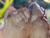 Natural Red Hematoid Quartz Clusters x 2 From Karoi, Zimbabwe