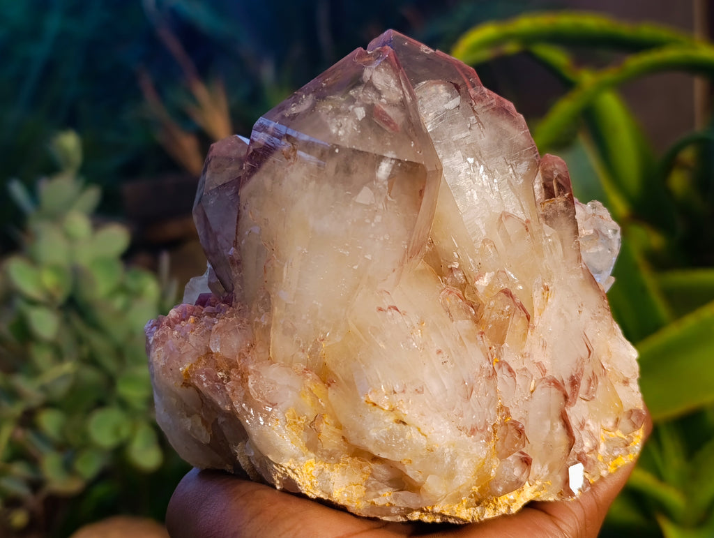 Natural Red Hematoid Quartz Clusters x 2 From Karoi, Zimbabwe - Toprock Gemstones and Minerals 