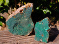 Natural Crystalline Malachite Specimens x 2 From Tenke Fungurume, Congo - Toprock Gemstones and Minerals 