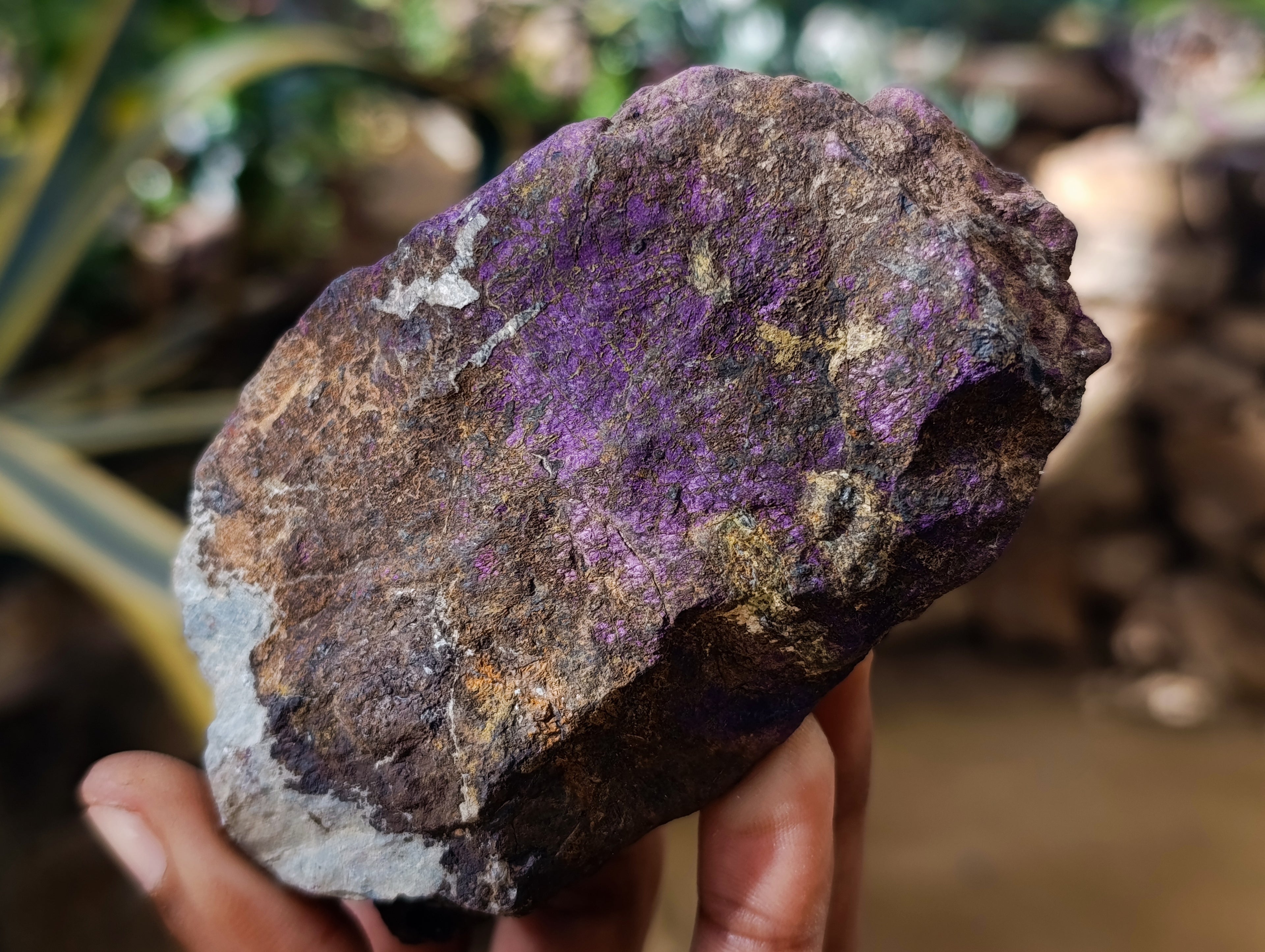 Natural Metallic Purpurite Cobbed Specimens x 5 From Erongo, Namibia - Toprock Gemstones and Minerals 