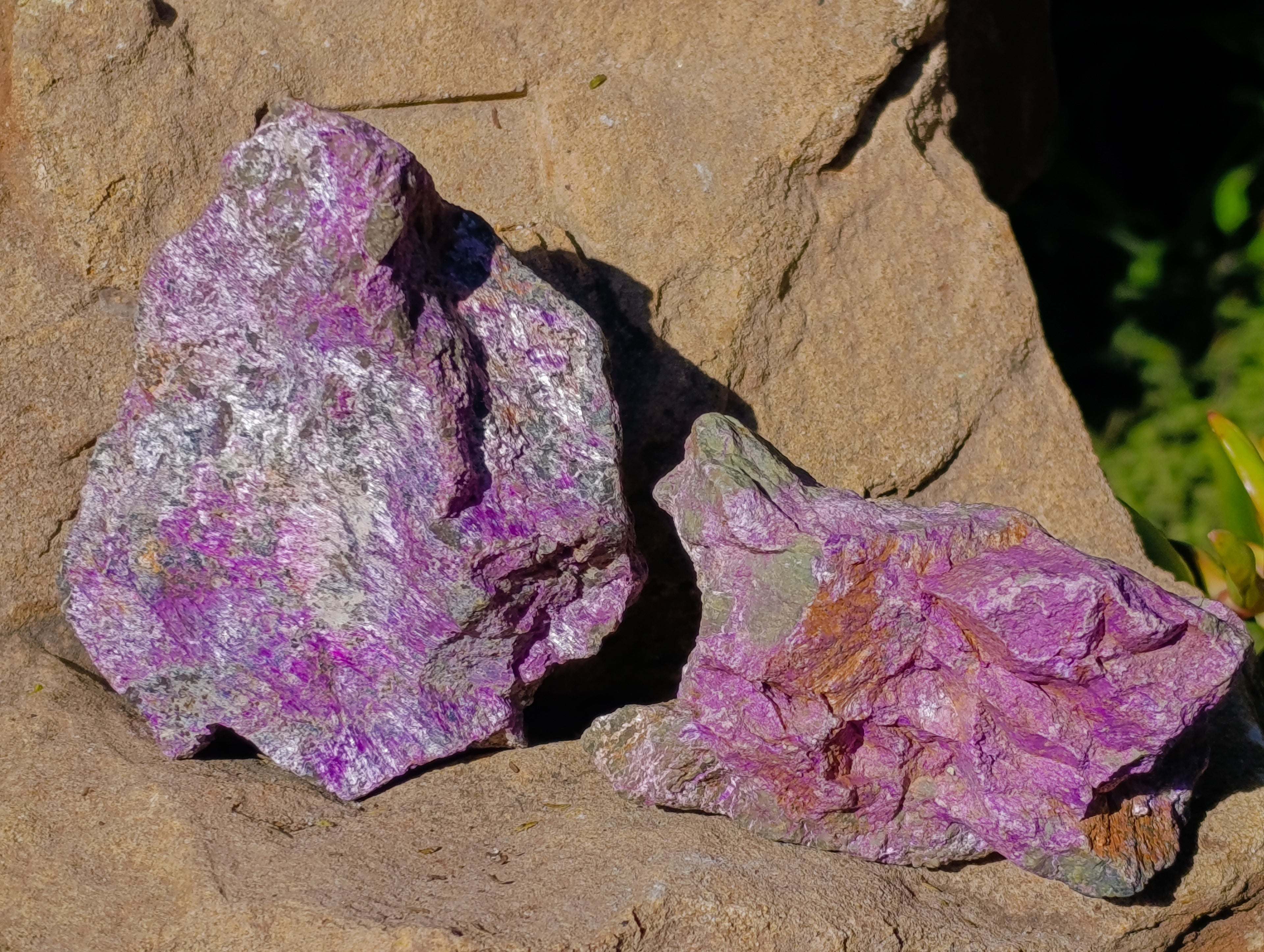 Natural Stichtite Cobbed Specimens x 12 From Barberton, South Africa - Toprock Gemstones and Minerals 