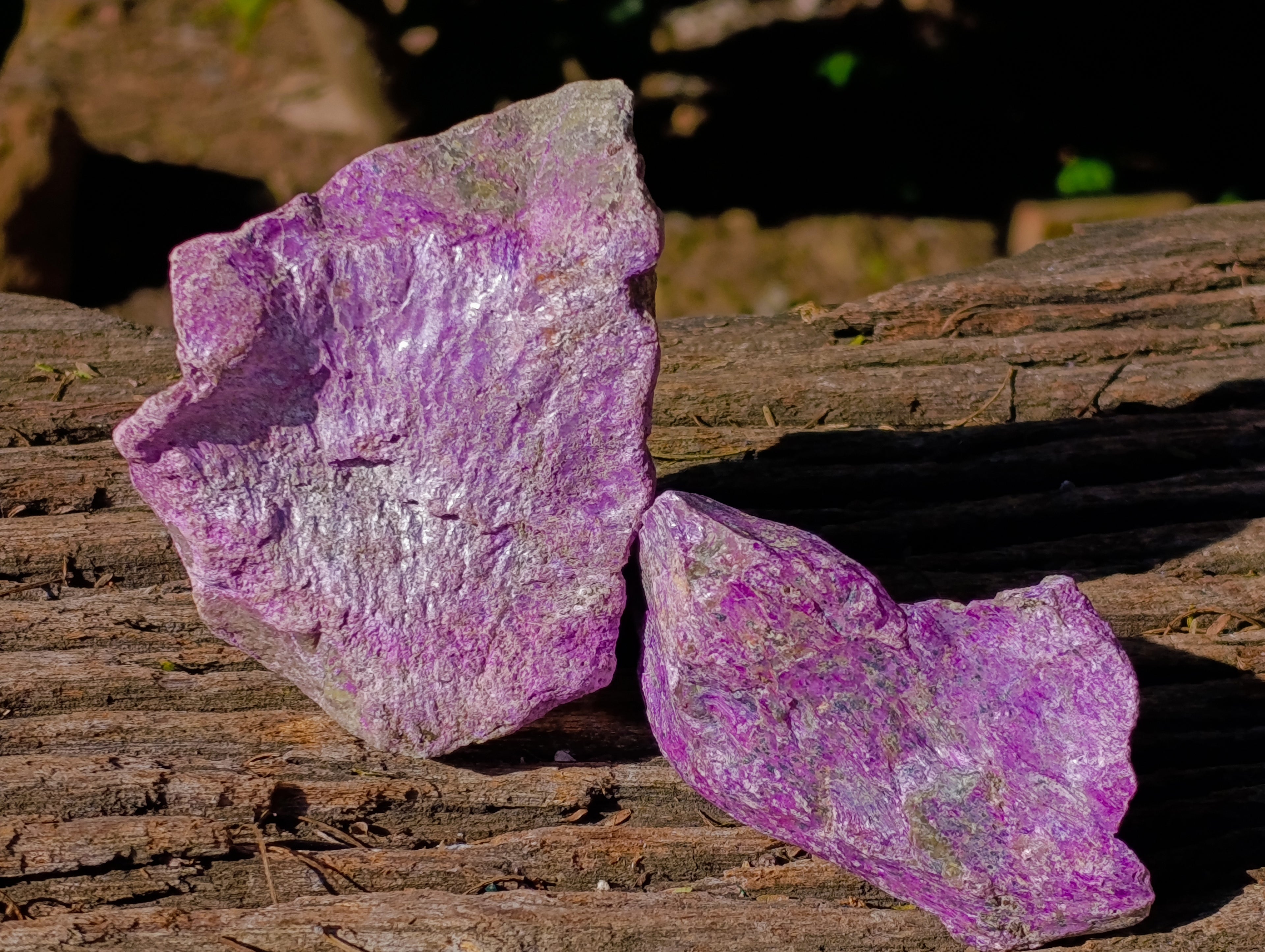 Natural Stichtite Cobbed Specimens x 12 From Barberton, South Africa - Toprock Gemstones and Minerals 